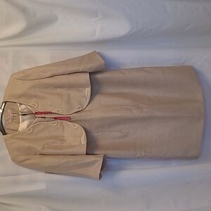 Jacques Vert Two-Piece Champagne Dress Suit - Size 14/16  NWT